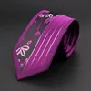 Bow Ties Slim For Men Luxurious Splicing Creative Gravata Fashion Narrow Skinny Purple Black Cravat Wedding Party Groom Gift