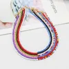 Hangende kettingen koepelcamera's nieuwe boho eenvoudige kralen choker vrouwen kleurrijke streng korte charm statement kettingen zomer mode zoete nek sieraden cadeau aa230428