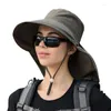 Geniş Memlu Şapkalar Yaz Açık Güneş Şapkası Kova Boyun Flap Bahçecilik Balıkçılık ile UV'ye Karşı Koruyun