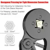 Pinza a crimpare terminale tubolare con linguetta Pinza elettrica HSC8 64 0,2510 mm² 237 AWG 66 0,256 mm² Morsetto per puntale ad alta precisione