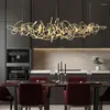 Candeliers Post Modern Light Luxury Style Iron Art para Restaurante Chandelier Designer Bar Modelo Sala Creative Ceiling