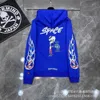 CH Designer Roupas Masculinas Moletom Com Capuz Heart2022s Japonês Sincronizado Mattyboy Edição Limitada Graffiti Flor Braço Bordado Hoodie Chromes