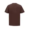T-Shirt manches courtes surdimensionné pour hommes et femmes, gris, marron, noir, blanc, impression en coton de haute qualité