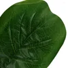 Flores decorativas -Small Artificial Fiddle Leaf Tree 11 polegadas FAUX FICUS LYRATA PARA CASA DE CASAMENTO CASA