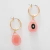 Stud Earrings Amaiyllis Elegant Watermelon Quartz Waterdrop For Women Bohemia C Shaped Circle Enamel Star