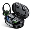 Esporte de fone de ouvido Bluetooth, fone de ouvido intra-auricular sem fio com 2 microfones ENC, fones de ouvido de som estéreo com reforço de graves Bloototh 5.3 com estojo de carregamento USB C 48H, IP7 à prova d'água