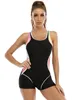 Women's Swimwear 2023 Patchwork Sport One Piece Swimsuit Plus Size Women Professional Bathing Suit Surfing Swimsuits Swimming