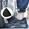 Bottes Waliantile Hommes Femmes Chaussures de sécurité Baskets pour le travail industriel Anti-crevaison Travail Indestructible Steel Toe Chaussures 231128