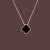 15mm Fashion Classic4/Four Leaf Clover Necklaces Pendants Mother-of-Pearl Stainless Steel Plated 18K for Women&Girl Valentine's Mother's Day Engagement Jewelry