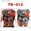 Tatuaggi Adesivi colorati di disegno Grandi adesivi per tatuaggi temporanei Uomini Re leone Serpente Drago cinese Ganesha Tigre Donna Corpo umano Impermeabile Tatuaggio finto ArtL231