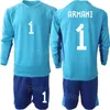 Drużyna narodowa Men Młodzież Bramkarz Argentyna 23 Agustin Marchesin Jerseys Soccer Set 23-24 Long Rleeve Juan Musso Geronimo Rulli Emiliano Martinez Football Shirt