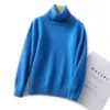 Women's Sweaters Children's Pure Wool Pullovers 2023 Winter Seven Stitches Lapel Knit Bottoming Shirt Boys Girls Thicken Warm Tops
