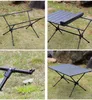 Campingmöbel Aluminiumlegierung Camping Klapptisch Tourist Tragbarer Licht Party Schreibtisch Höhenverstellbarer Picknicktisch Set Mini Grilltisch