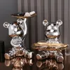 Tubblers Lekkie luksusowe ozdoby brutalne lalki niedźwiedzia małe salon telewizja szafka kreskówka posąg dekoracja wina 231128