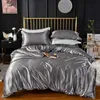 Bedding sets High End Queen Duvet Cover Set Silky Soft Cozy King Size Luxury Polyester Satin Smooth Single Double Setsvaiduryd