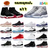 High Cool Grey 11 Basketball Shoes 11s Animal Instinct Bred Jubilee Jumpman Jam Cap and Gown Citrus Cherry Pure Violet Mens Womens Trainers Space Midnight Navy vandring