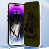 Skärmskydd för iPhone 15 Pro Max 14 plus 13 mini 12 11 XS XR X 8 7 SE Sekretess Tempererad glas Anti Peeping ESD Cover Film Anti-Static Anti Blare Spy Proof Big Curved