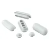 Couvre-sièges de toilette 6 pc / ensemble couvercle coussin antidérapant tampons de coussinets à glissement Absorbeur de pare-chocs de pare-chocs de la salle de bain blanc muette