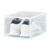ES Bin 1pc Platic Tranparent Canger Cae Dut Roper Container для хранения обуви для игрушек W0428