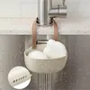 Kitchen Storage Drain Rack Hanging Basket Dish Cloth Sponge Single Bag Multifunction Bathroom Faucet Holder