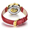 Relojes de mujer Marca BUREI Relojes automáticos de oro a la moda para mujer Reloj de pulsera mecánico hueco de zafiro resistente al agua de lujo para mujer Relogio Feminino 231128
