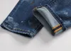 DSQ Slim Blue Men's Jeans Cool Guy Jeans Classic Hip Hop Rock Moto Casual Design Ripte Divered Denim Biker DSQ2 Jeans 411