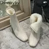 Bottes 2023 Hiver Chaud En Peluche Femmes Cheville Mode Fermetures À Glissière Épais Chaussures À Talons Hauts Style De Rue Eelgant Garder Dames Botte Courte 231127