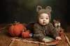 Ricordi 0-2 mesi nati Pography Props Pagliaccetto Baby Boy Bear Body Outfit Bambini per Costume Pography Abbigliamento Accessori Set 231128