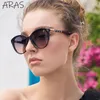 Sunglasses Vintage Round Women 2023 Fashion Cat Eye Sun Glasses For Ladies Gradient Shades UV400 Big Frame Sunglass