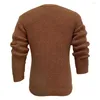 Erkek Sweaters Mens Sonbahar Kış V yaka kalınlaştırılmış hırka örgü kazak cinsiyetsiz Fransız trendy zarif rahat çift ceket unisex