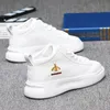 Men's luxury designer shoes Little bee Daddy Shoes Tide shoes snowshoes High top casual white casual ankle