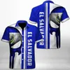 Freizeithemden für Herren EL SALVADOR Country Salvadorans 3D-gedrucktes Baseball-Jersey-Sommerhemd Herren-Top-T-Shirt Plus Size Street Apparel