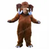 Christmas Brown Elephant Mascot Costumes Halloween Fancy Party Dress Cartoon Character Carnival Xmas Advertising Birthday Party Costume Outfit