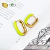 Brincos de argola 925 prata pura agulha 18k ouro moda para mulheres multicolorido zircão piercing jóias femininas atacado