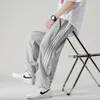 Mens Designer Cargo Pants Male American Embroidered Stripes Single Breasted Leggings Sweatpants Men And Women Loose Large Casual Trousers For Four Season