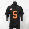 Volunteers Tennessee Football Jersey NCAA College Peyton Manning Hendon Hooker Jimmy Holiday Jalin Hyatt Aaron Beasley Burrell Charles Wrigh High