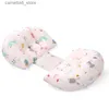 Moderskapskuddar Enkla mönster Graviditet Kroppskudde Baby Baby ammande Moderskapskuddar Multifunktion Gravida kvinnor Lumbar Auxiliary Pillow Q231128