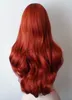 Trajes de anime jessica coelho ondulado longo cobre cabelo vermelho pequena sereia princesa ariel resistente ao calor cosplay peruca zln231128