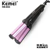 Curling Irons Kemei KM-2022 Ceramiczna trzy prędkość termostatyczna stała temperatura Profesjonalna fala Curling Irons Cymping Iron Irontools Q231128