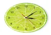 Orange Lemon Fruits ساعة الحائط في المطبخ Lime Pomelo تصميمات التصميم الحديثة مشاهدة المنزل ديكور جدار الفن Horologe غير موقوف H1105155874
