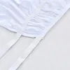 Bed Skirt White Bed Skirt Elastic Band Wrap Around Skirt Home el Bed Skirt Bed Cover Without Surface Couvre Lit Bed Protector 230515