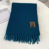 Scarves Winter Simple Solid Color Acrylic Scarf Women's 2023 Tassel Outer Shawl To Prevent Cold Students Versatile Warm Neck