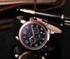Luxury fashion men's watch High-end quartz six-pin automatic watch leather strap design sports and leisure classic watch