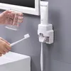 Toothbrush Holders Wall Mounted Automatic Toothpaste Dispenser Bathroom Accessories Waterproof Lazy Toothpaste Squeeze Q17