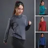 Camisetas ao ar livre mulheres de ioga respirável camisa de ioga de ginástica colheita de ioga com capuz esportivo de fitness camisetas