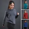 Utomhus tshirts kvinnor andas yoga skjorta sömlöst gym yoga skörd topp löpande sport hoodies fitness träning skjortor träning topp casual gymkläder 230428