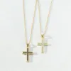 Pendant Necklaces Luxury Women Cross Necklace Aesthetic Christian Casual Collar Choker Religious Clavicle Classic Fashion Jewelry