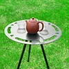 Camp Furniture Portable Liftable Camping Table Outdoor Aluminum Alloy Folding Mini Round Table Self-driving Travel Pincic Dinner Table New