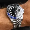 Rolaxs Watch Swiss Automatic Mechanical Designer Mens Watches 40mm GMT腕時計