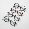 Güneş Gözlüğü Titanyum Yuvarlak Gözlükler Çerçeve Erkek Anti Mavi Işık Miyopya Gözlükleri Erkekler Vintage Reçete Çerçeveleri Kaplumbağa Gözlükleri
